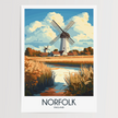 Norfolk Modern Travel Poster