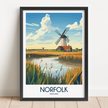 Norfolk Modern Travel Poster