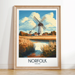 Norfolk Retro Travel Illustration