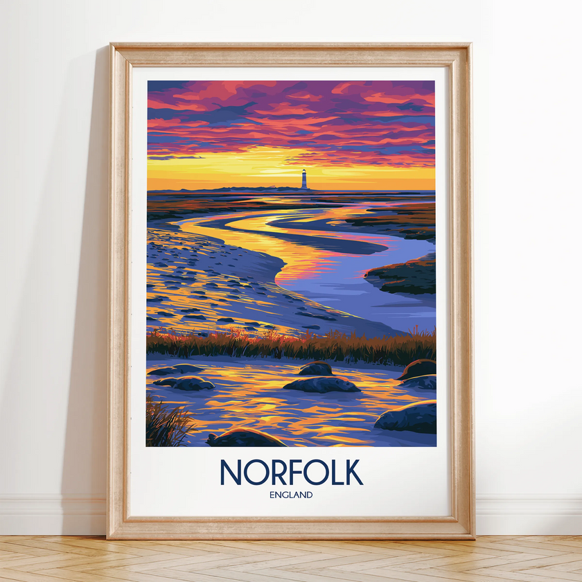 Norfolk Souvenir Poster Print