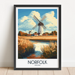 Norfolk Souvenir Poster Print
