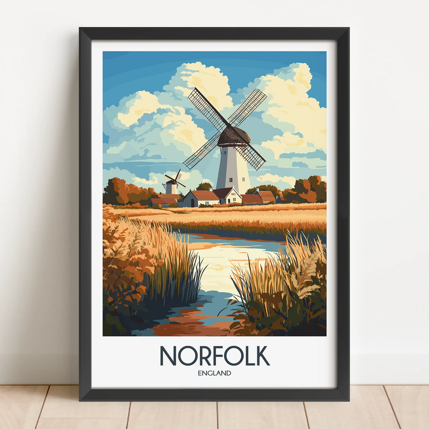 Norfolk Souvenir Poster Print