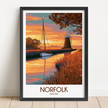 Norfolk Vintage Style Print