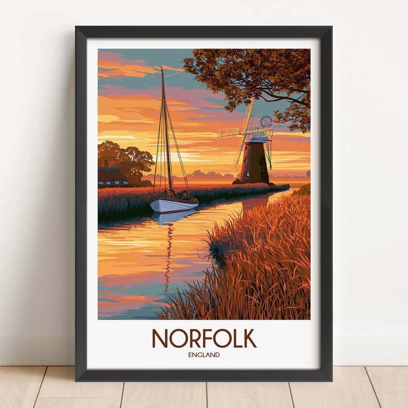 Norfolk Vintage Style Print