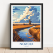 Norfolk Vintage Style Print