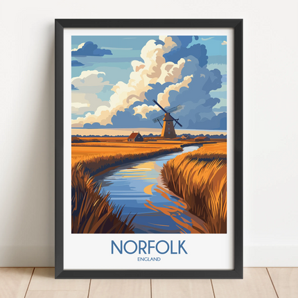 Norfolk Vintage Style Print