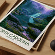North Carolina Vintage Style Print