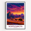 North Dakota Destination Art Gift