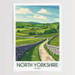 North Yorkshire Modern Travel Poster