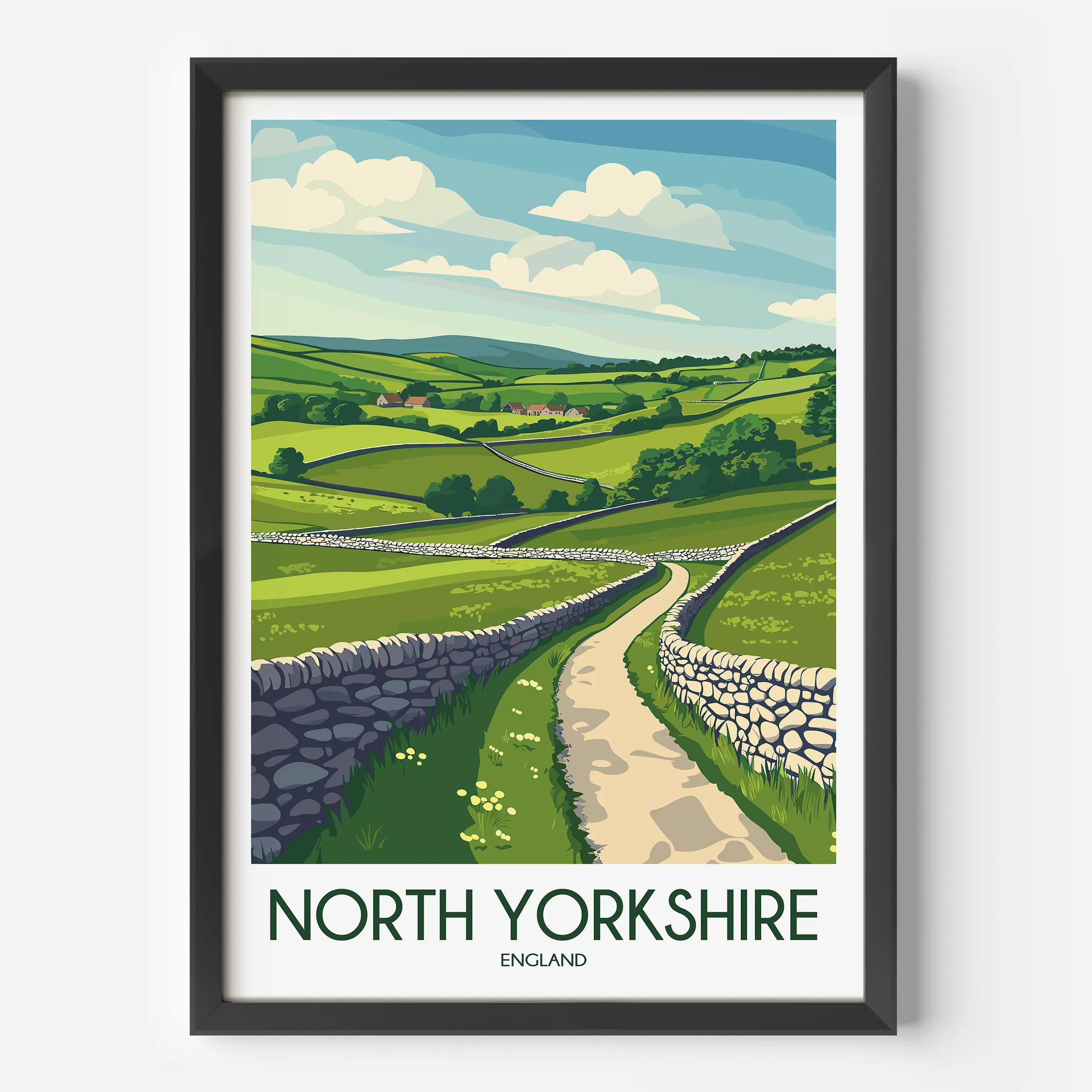 North Yorkshire Souvenir Poster Print