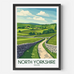 North Yorkshire Souvenir Poster Print