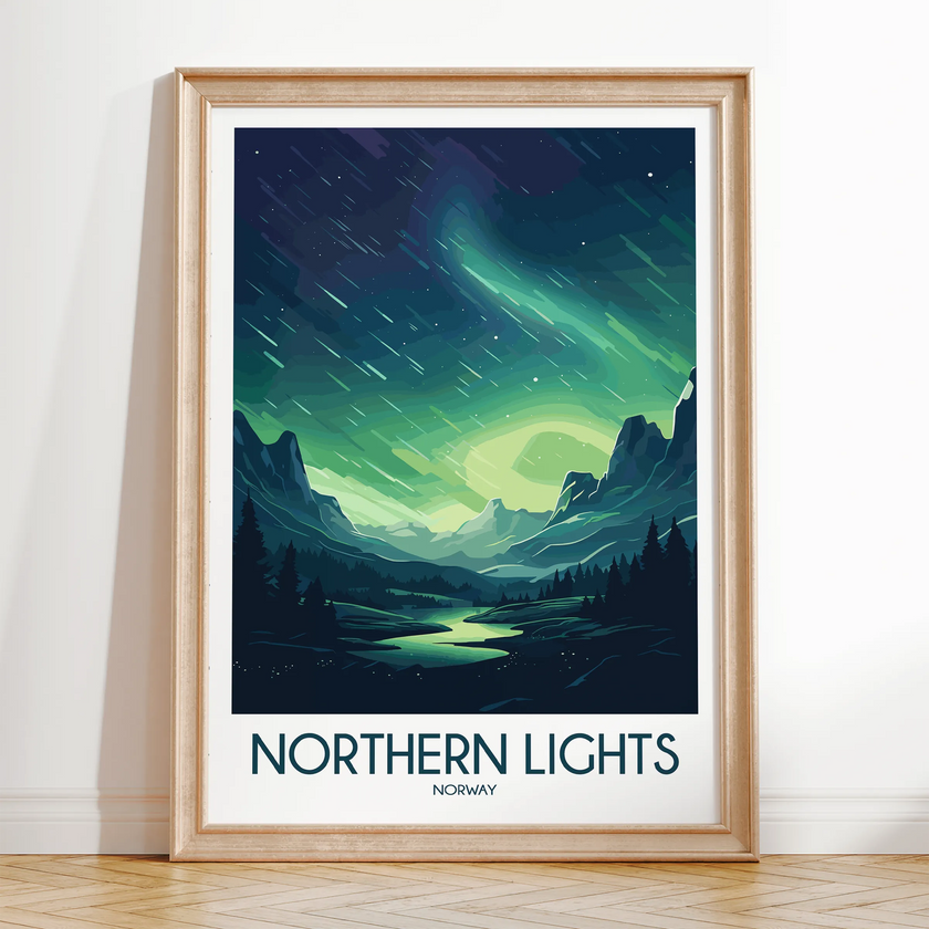 Northern Lights Destination Art Gift