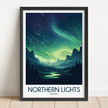 Northern Lights Minimalist Wall Art