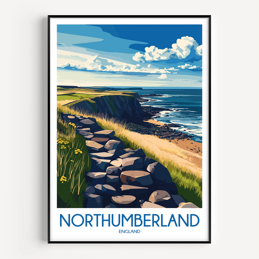 Northumberland Minimalist Wall Art