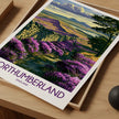 Northumberland Modern Travel Poster