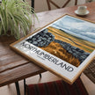 Northumberland Modern Travel Poster
