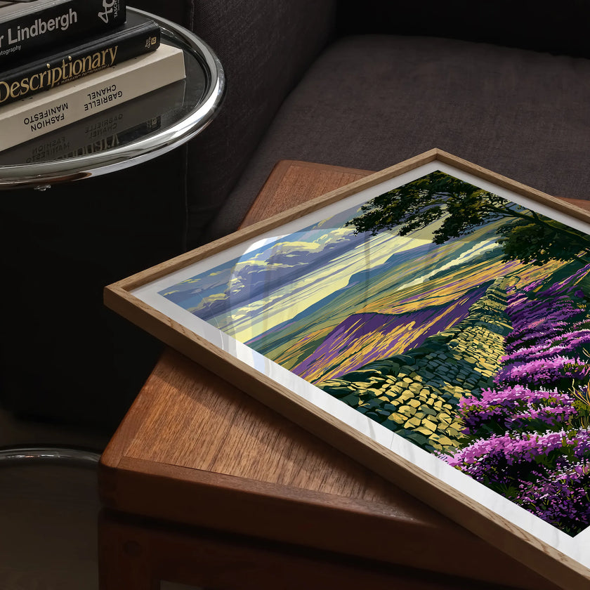 Northumberland Retro Travel Illustration