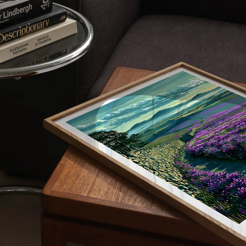 Northumberland Retro Travel Illustration