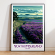 Northumberland Souvenir Poster Print