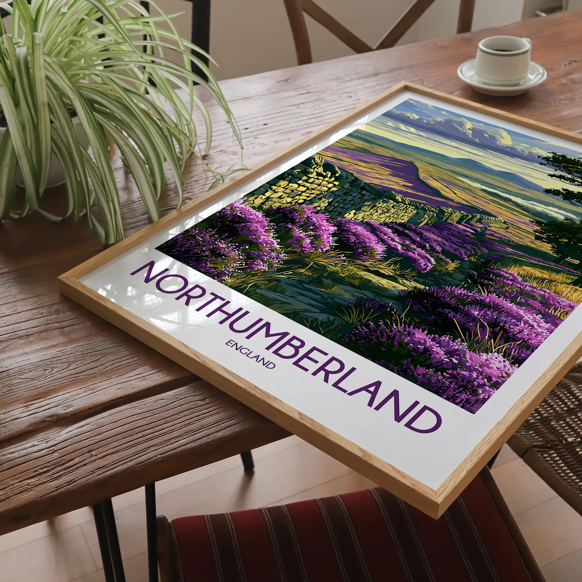 Northumberland Vintage Style Print