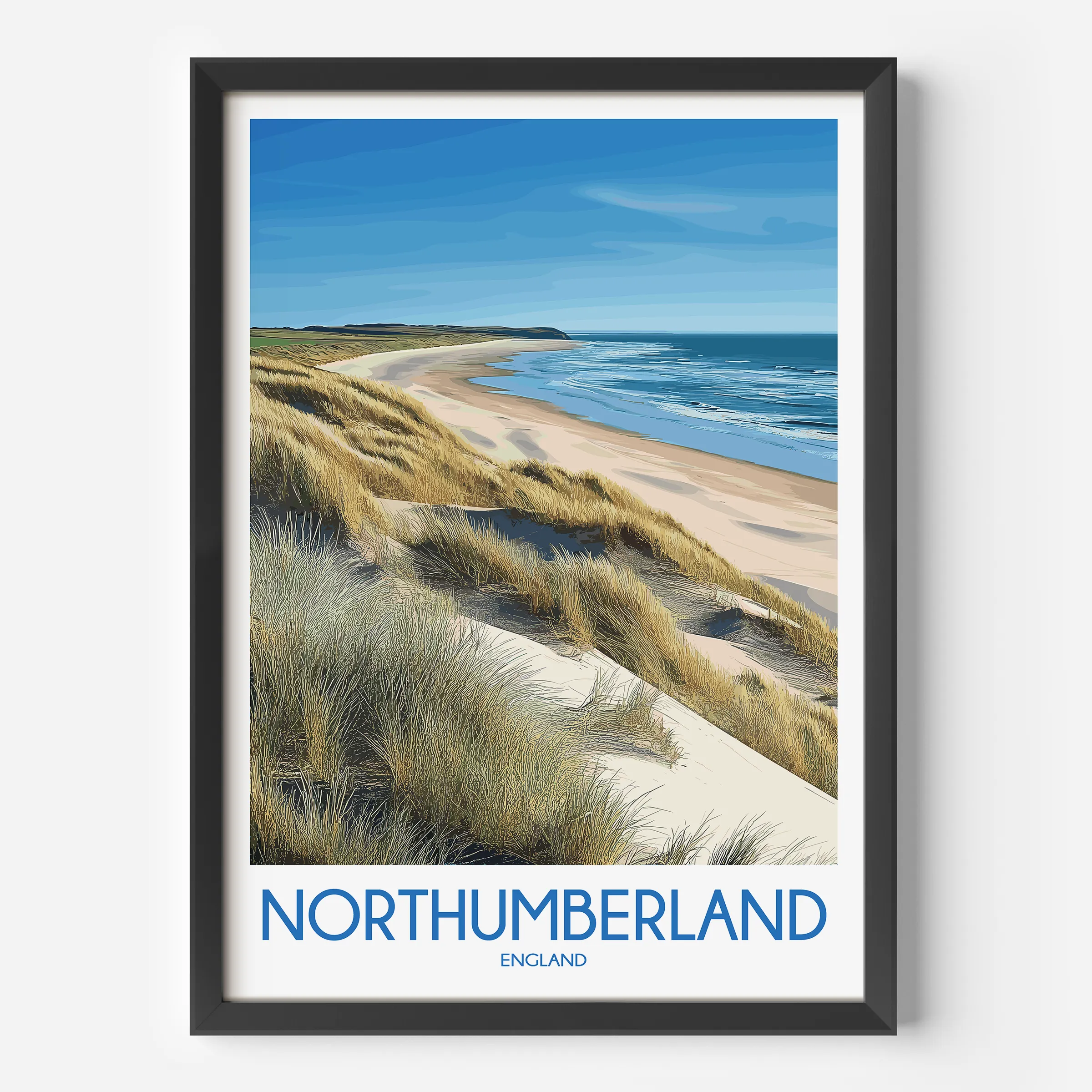 Northumberland Vintage Style Print