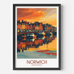 Norwich Modern Travel Poster