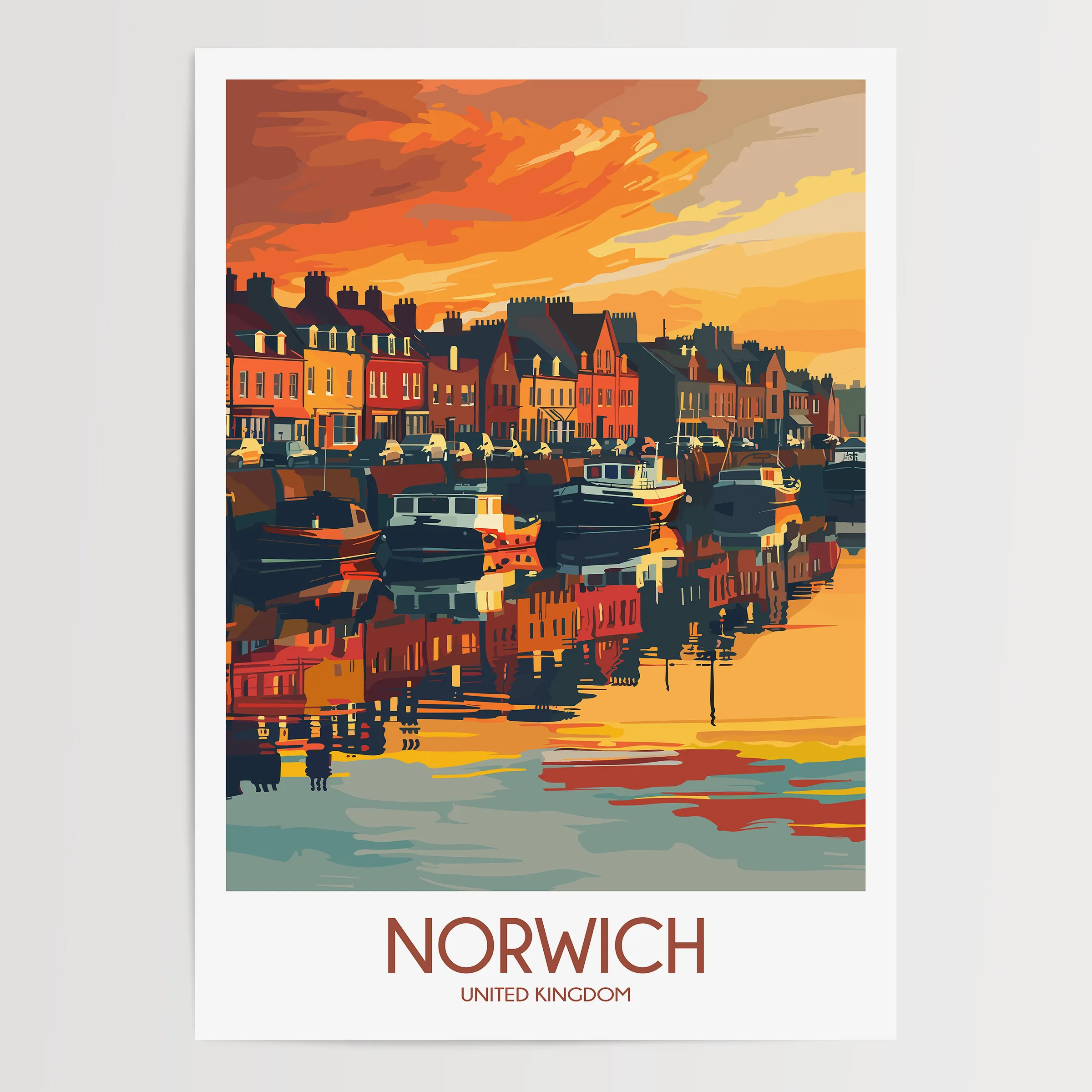 Norwich Vintage Style Print