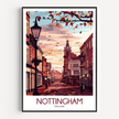 Nottingham Modern Travel Poster