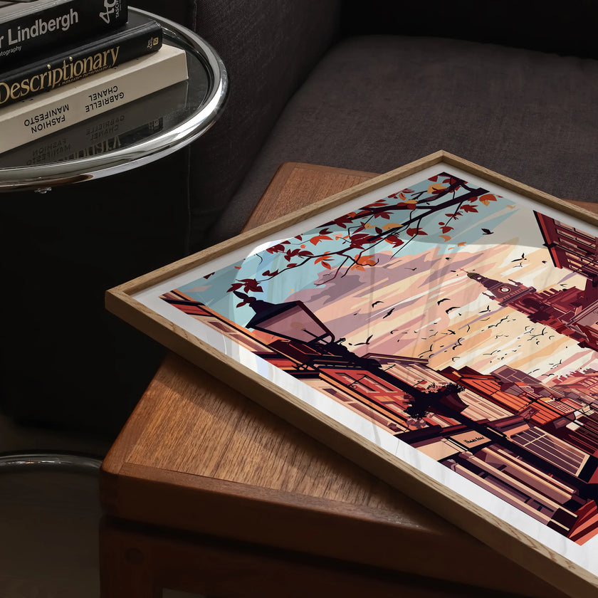 Nottingham Retro Travel Illustration