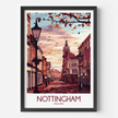 Nottingham Retro Travel Illustration