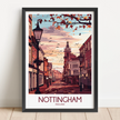 Nottingham Souvenir Poster Print