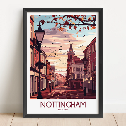 Nottingham Souvenir Poster Print