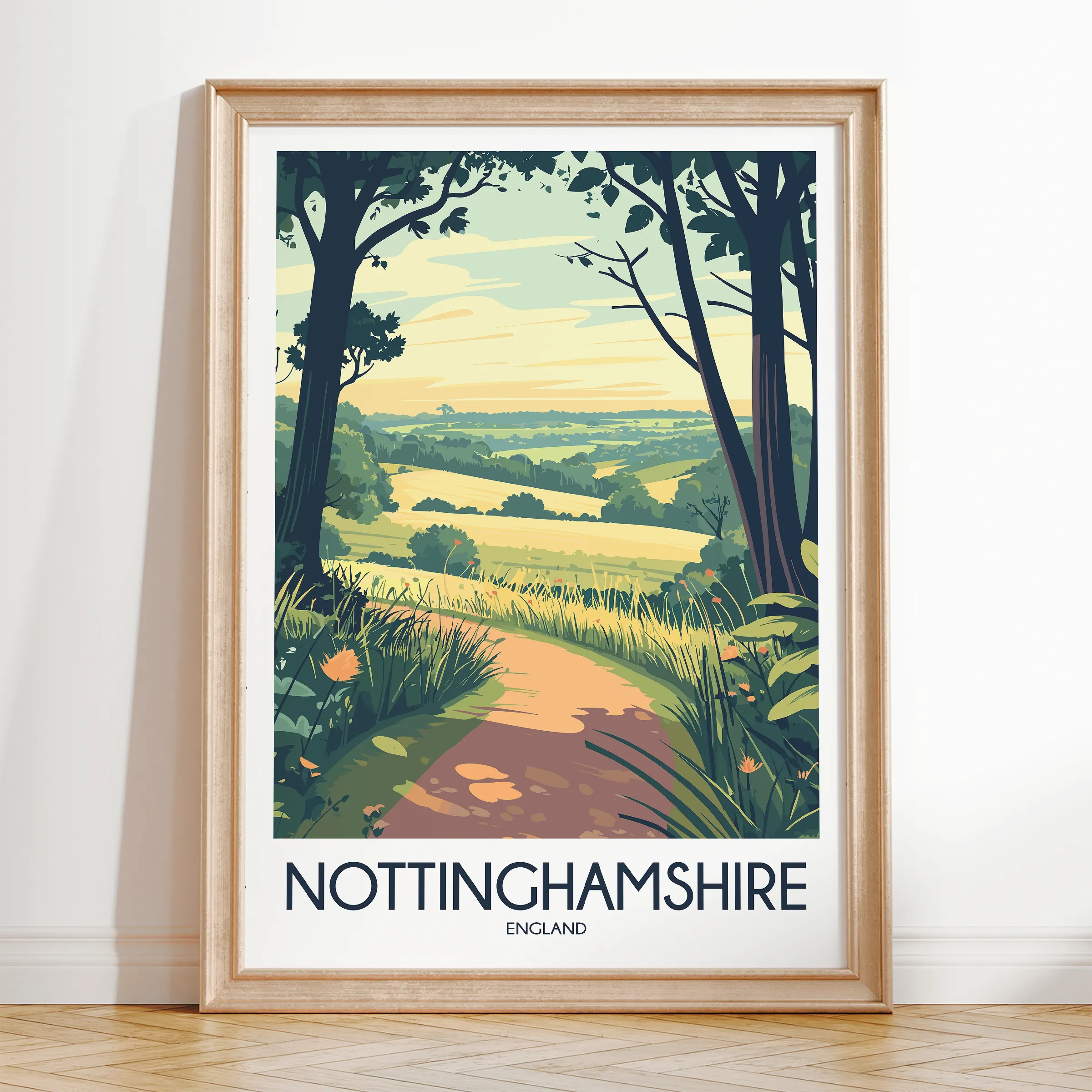 Nottinghamshire Travel Memory Gift
