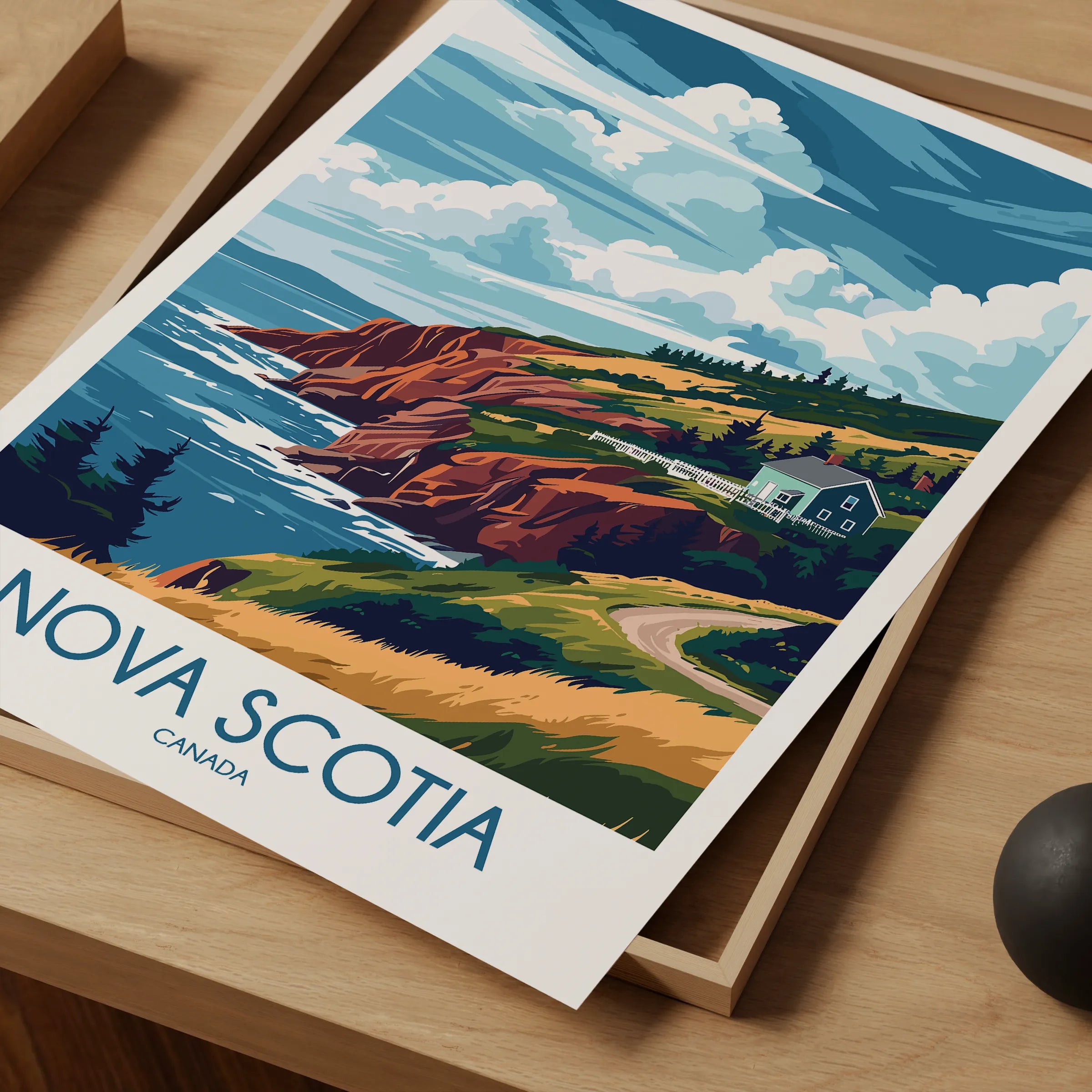 Nova Scotia Modern Travel Poster