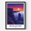 Nova Scotia Retro Travel Illustration