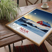 Nuuk Retro Travel Illustration