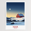 Nuuk Vintage Style Print