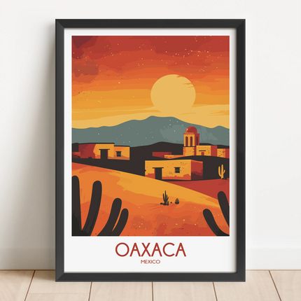 Oaxaca Scenic Landscape Art