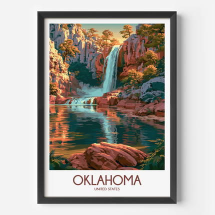 Oklahoma Modern Travel Poster