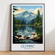 Olympic Retro Travel Illustration