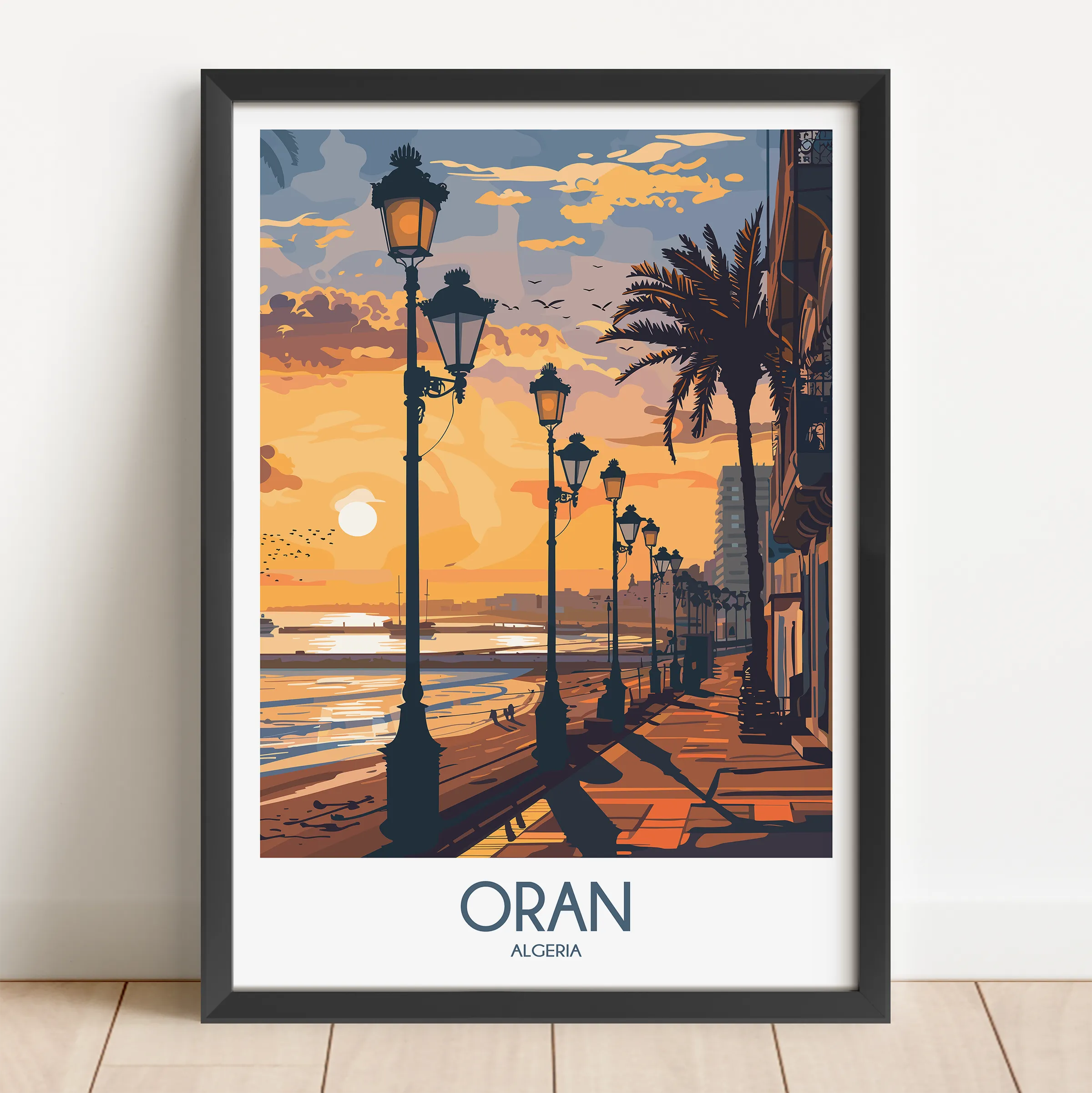 Oran Modern Travel Poster