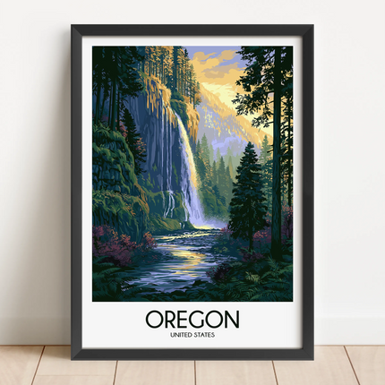 Oregon Destination Art Gift