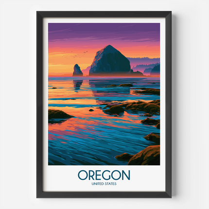 Oregon Minimalist Wall Art