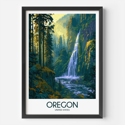 Oregon Minimalist Wall Art
