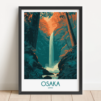 Osaka Vintage Style Print