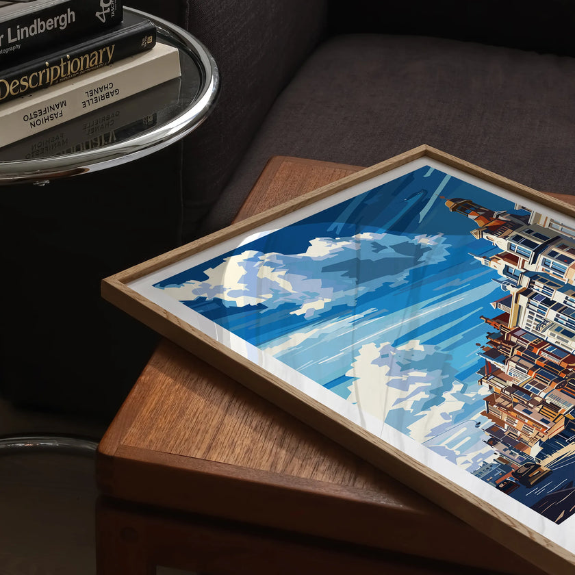 Ostend Vintage Style Print