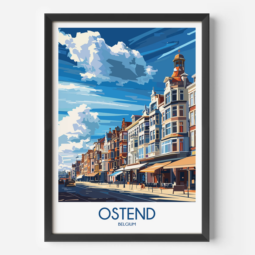 Ostend Vintage Style Print