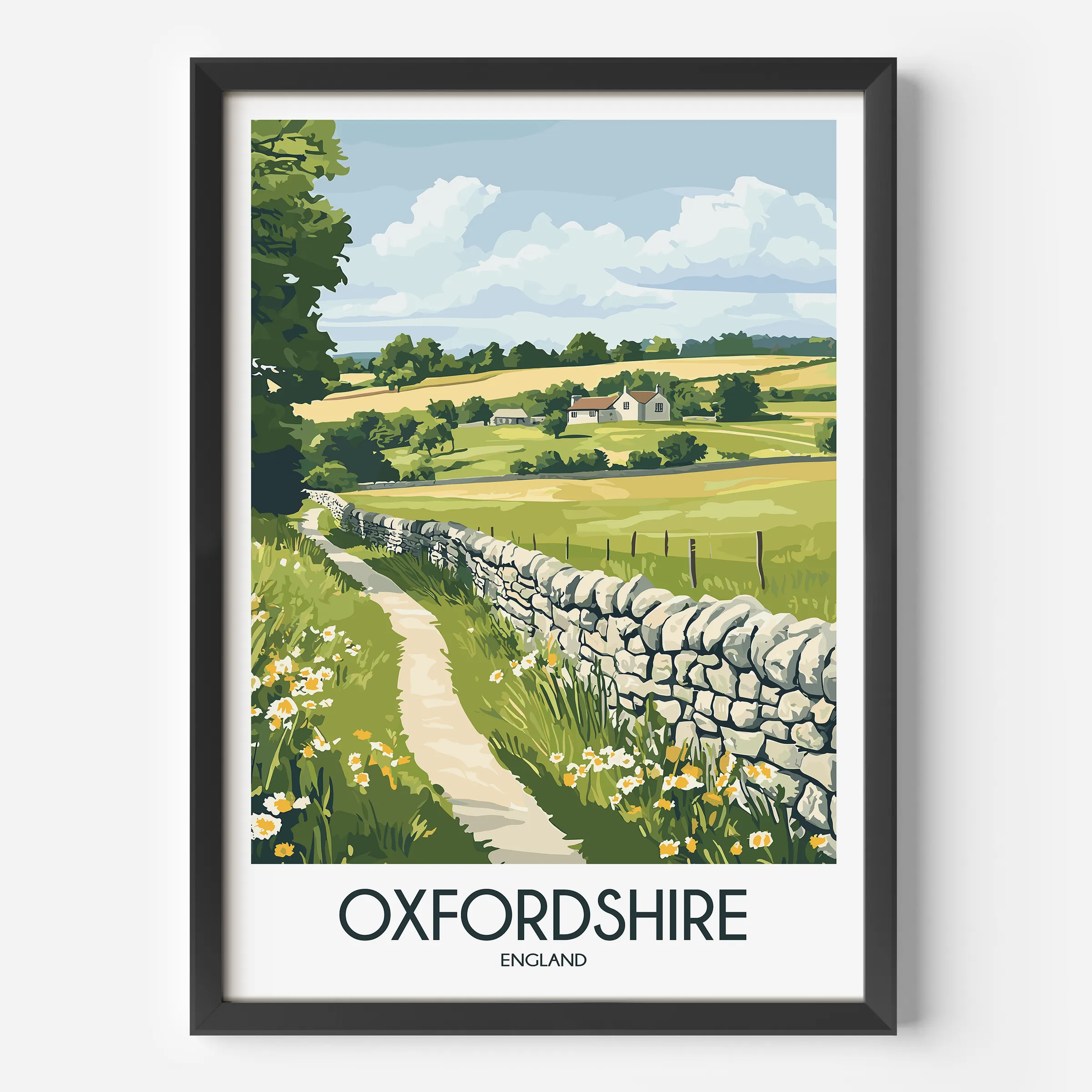 Oxfordshire Destination Art Gift
