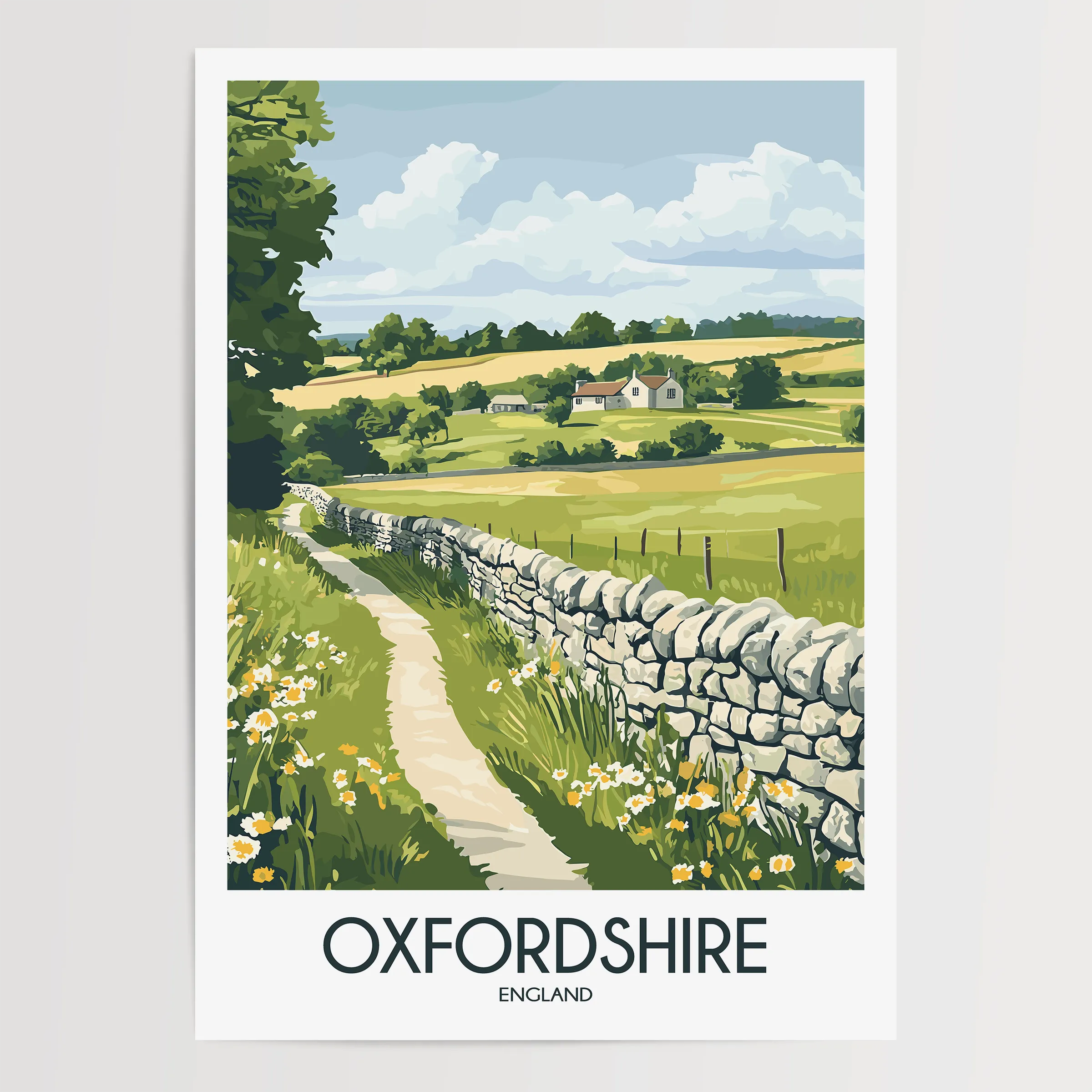 Oxfordshire Travel Memory Gift