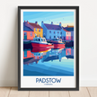 Padstow Modern Travel Poster